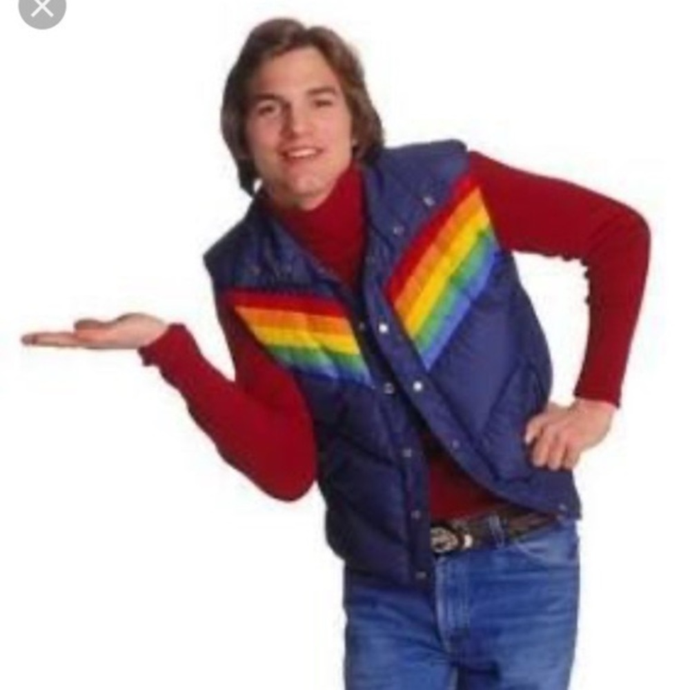 Vintage Puffer Vest Rainbow 70s Meyer TimberRidge